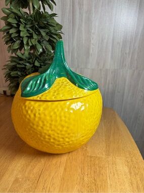 Vintage McCoy Lemon Cookie Jar Number 257 Authentic Ceramic Kitchen Decor